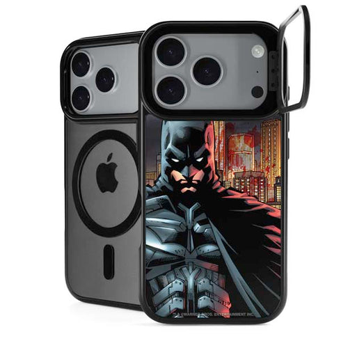 DC Comics Batman The Dark Knight Comic Art in Gotham City iPhone 18 Pro Kickstand Case
