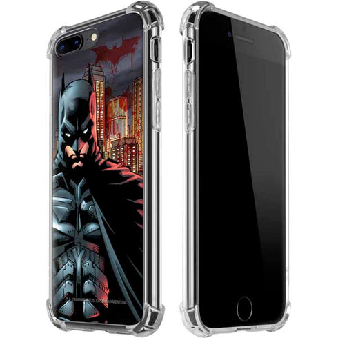 DC Comics Batman The Dark Knight Comic Art in Gotham City iPhone Cases