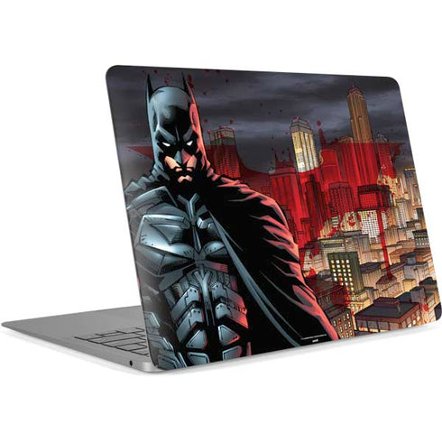 DC Comics Batman The Dark Knight Comic Art in Gotham City Apple MacBook Air Skin