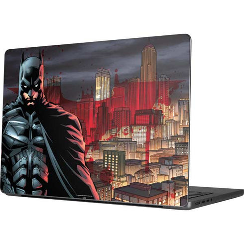 DC Comics Batman The Dark Knight Comic Art in Gotham City Apple MacBook Pro 14-inch Skin