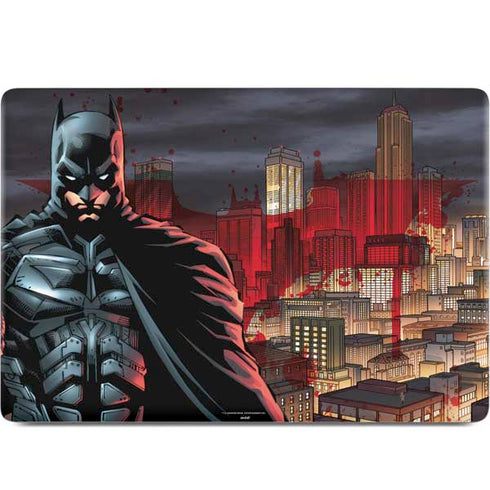 DC Comics Batman The Dark Knight Comic Art in Gotham City MacBook Skins