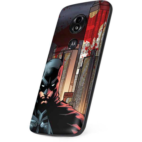 DC Comics Batman The Dark Knight Comic Art in Gotham City Moto E5 Play Skin