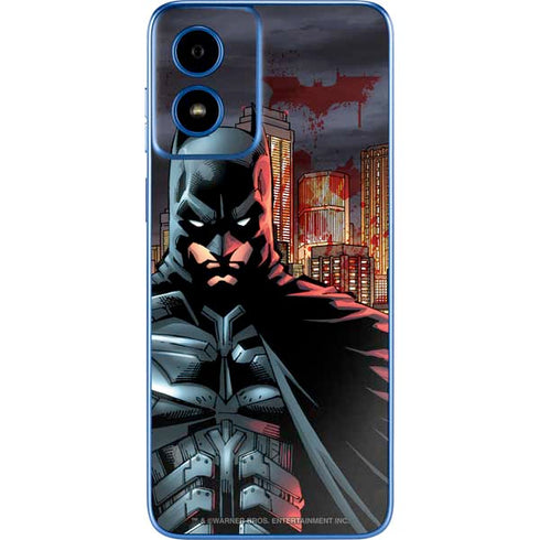DC Comics Batman The Dark Knight Comic Art in Gotham City Moto G Play 4G (2024) Skin