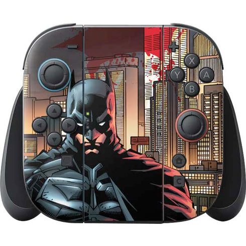 DC Comics Batman The Dark Knight Comic Art in Gotham City Nintendo Switch 2 (2025) Joy-Con Controller Skin
