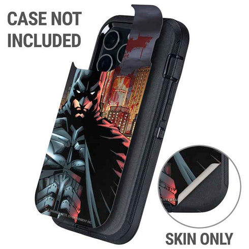 DC Comics Batman The Dark Knight Comic Art in Gotham City Otterbox Defender iPhone Skin