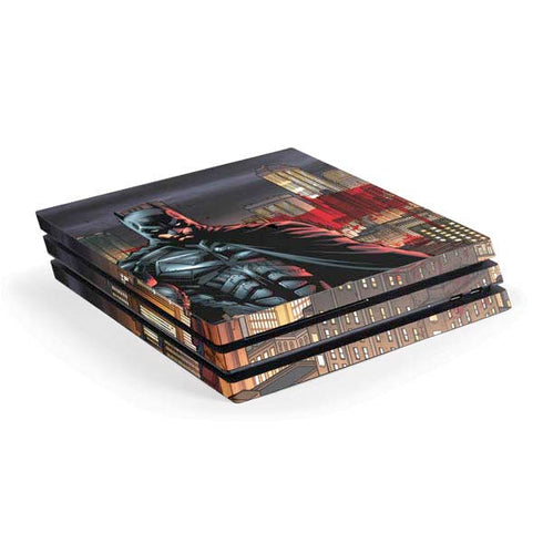 DC Comics Batman The Dark Knight Comic Art in Gotham City PlayStation PS4 Skins