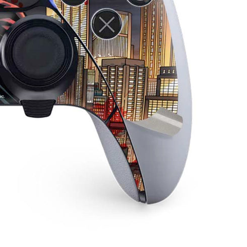DC Comics Batman The Dark Knight Comic Art in Gotham City PS5 DualSense Edge Pro Controller Skin
