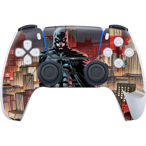 DC Comics Batman The Dark Knight Comic Art in Gotham City PS5 Pro Disk Bundle Skin