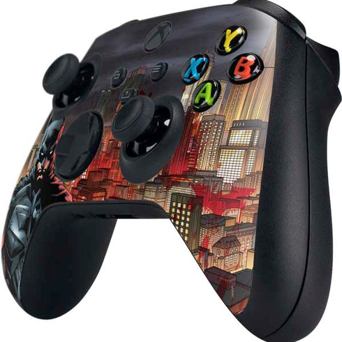 DC Comics Batman The Dark Knight Comic Art in Gotham City Xbox Series X Controller Skin