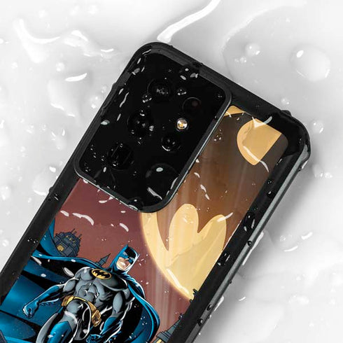 DC Comics Batman in the Sky Galaxy S24 Ultra Waterproof Case