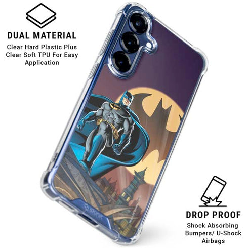 DC Comics Batman in the Sky Galaxy S25 FE Clear Case