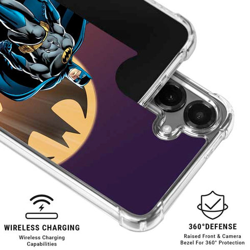 DC Comics Batman in the Sky Galaxy S26 Clear Case