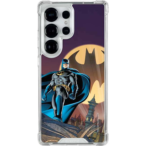 DC Comics Batman in the Sky Galaxy S26 Ultra Clear Case