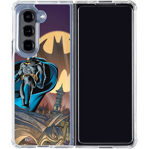 DC Comics Batman in the Sky Galaxy Z Fold5 5G Clear Case