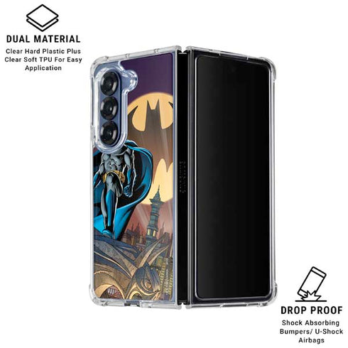 DC Comics Batman in the Sky Galaxy Z Fold6 Clear Case