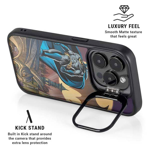 DC Comics Batman in the Sky iPhone 13 Pro Kickstand Case