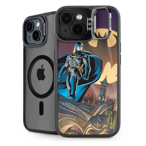 DC Comics Batman in the Sky iPhone 14 Plus Kickstand Case
