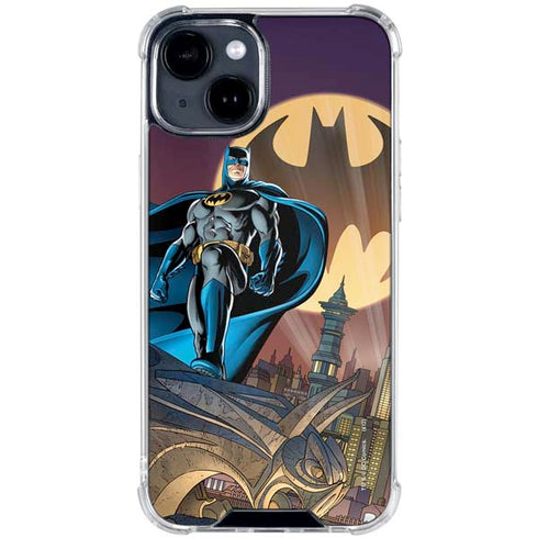 DC Comics Batman in the Sky iPhone 15 Clear Case