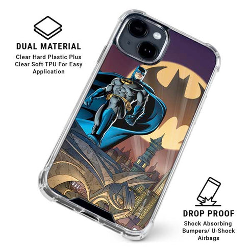 DC Comics Batman in the Sky iPhone 15 Clear Case