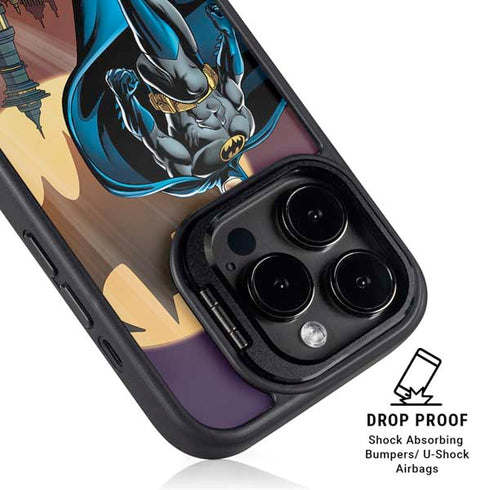 DC Comics Batman in the Sky iPhone 15 Pro Max Kickstand Case