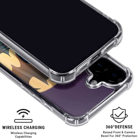 DC Comics Batman in the Sky iPhone 16 Plus Clear Case