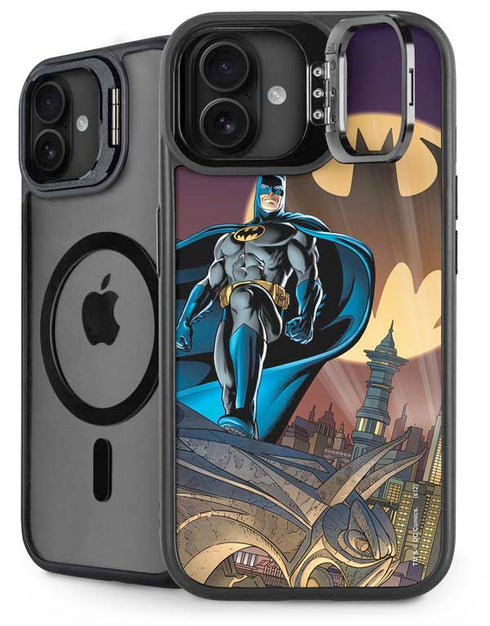DC Comics Batman in the Sky iPhone 16 Plus Kickstand Case