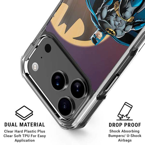 DC Comics Batman in the Sky iPhone 17 Pro Max Clear Case