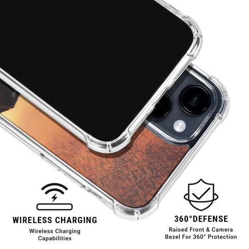 DC Comics Batman Begins Art iPhone 15 Clear Case