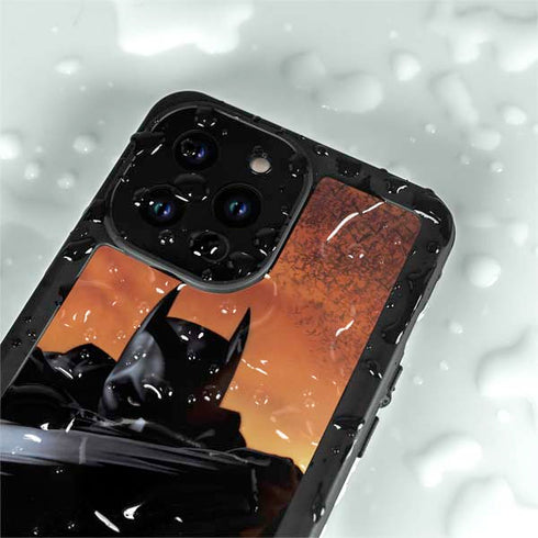 DC Comics Batman Begins Art iPhone 15 Pro Waterproof Case