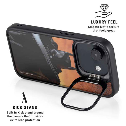DC Comics Batman Begins Art iPhone 16e Kickstand Case