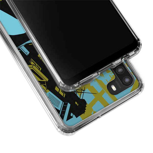 DC Comics Batman Poster Abstract Galaxy A21 Clear Case