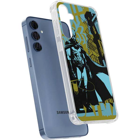DC Comics Batman Poster Abstract Galaxy A35 5G Clear Case