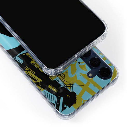 DC Comics Batman Poster Abstract Galaxy A55 5G Clear Case