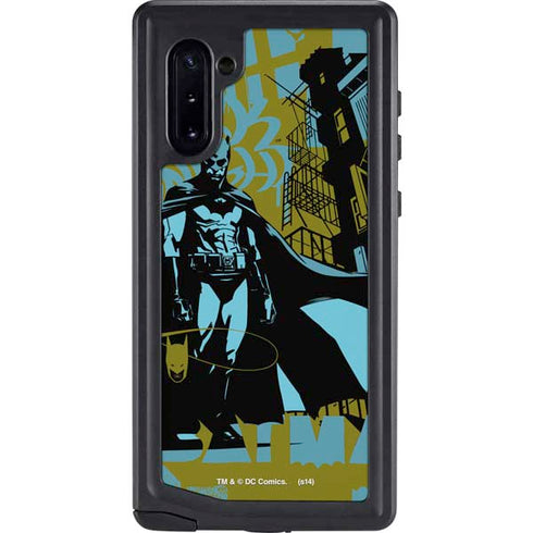 DC Comics Batman Poster Abstract Galaxy Note 10 Waterproof Case