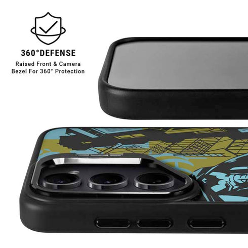 DC Comics Batman Poster Abstract Galaxy S25 Kickstand Case