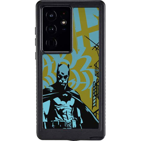 DC Comics Batman Poster Abstract Galaxy S24 Ultra Waterproof Case
