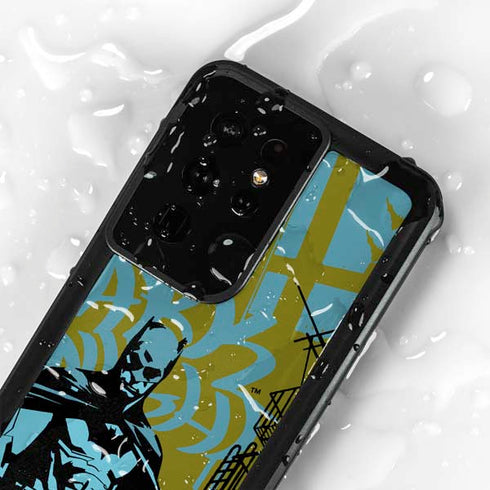 DC Comics Batman Poster Abstract Galaxy S24 Ultra Waterproof Case