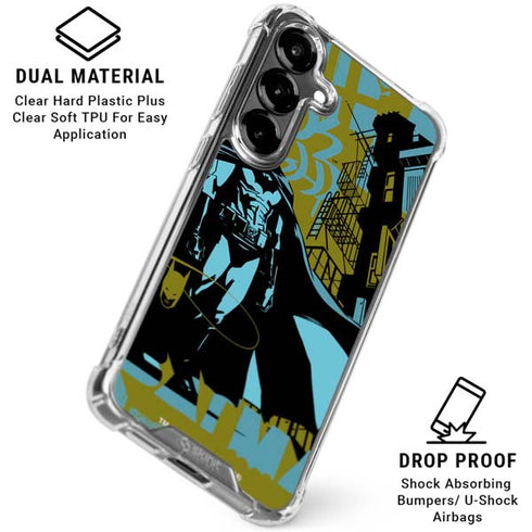 DC Comics Batman Poster Abstract Galaxy S26 Plus Clear Case