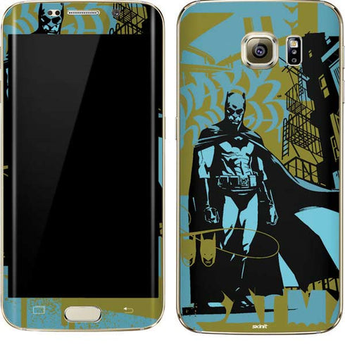 DC Comics Batman Poster Abstract Galaxy S7 Edge Skin