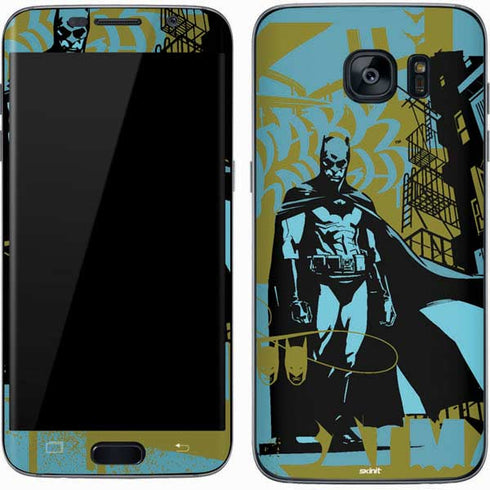 DC Comics Batman Poster Abstract Galaxy S7 Skin