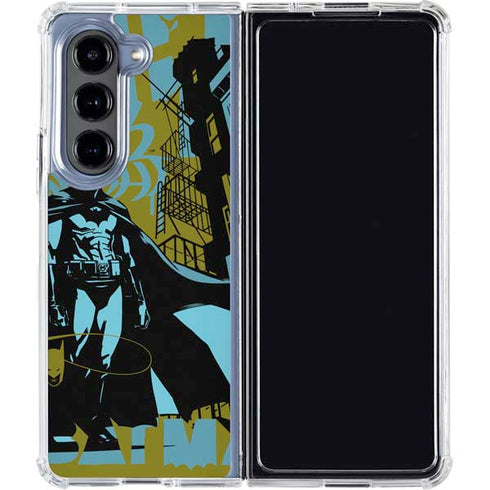 DC Comics Batman Poster Abstract Galaxy Z Fold5 5G Clear Case