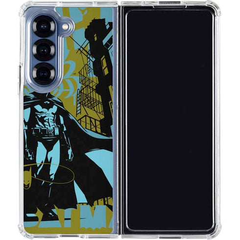 DC Comics Batman Poster Abstract Galaxy Z Fold6 Clear Case