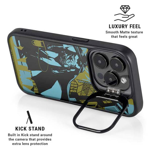 DC Comics Batman Poster Abstract iPhone 13 Pro Kickstand Case