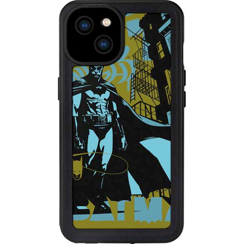 DC Comics Batman Poster Abstract iPhone 15 Plus Waterproof Case