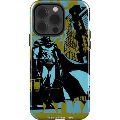 DC Comics Batman Poster Abstract iPhone 15 Pro Impact Case