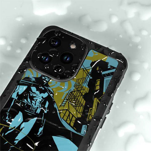 DC Comics Batman Poster Abstract iPhone 15 Pro Waterproof Case