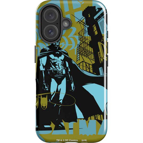 DC Comics Batman Poster Abstract iPhone 16 Plus Impact Case