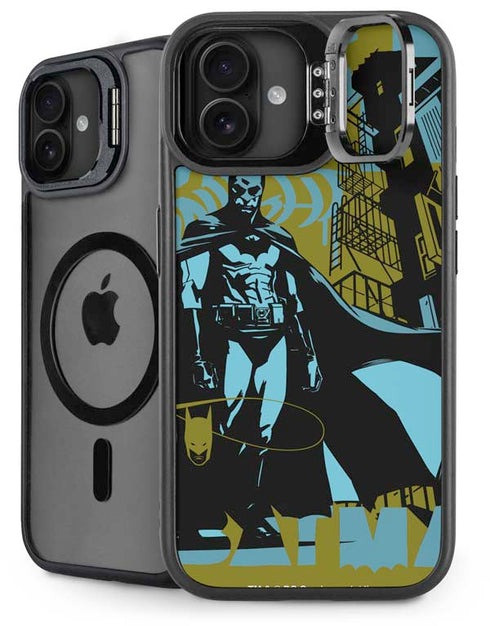 DC Comics Batman Poster Abstract iPhone 16 Plus Kickstand Case