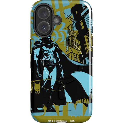 DC Comics Batman Poster Abstract iPhone 16 Plus Magsafe Impact Case