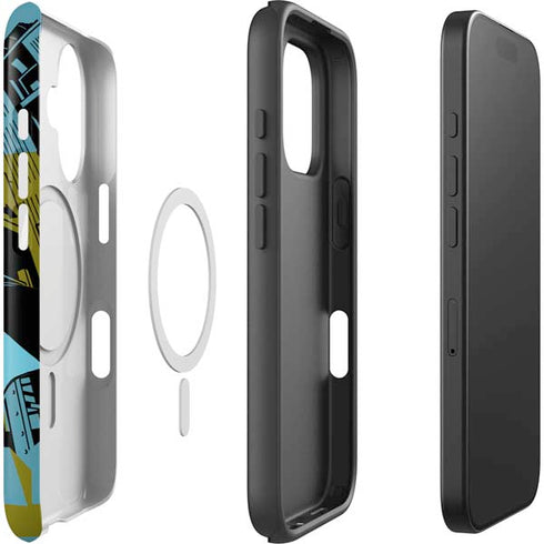 DC Comics Batman Poster Abstract iPhone 16 Plus Magsafe Impact Case